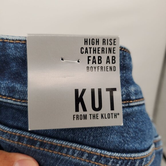 KUT From the Kloth Catherine Fab Ab Boyfriend Jeans Women Size 2 NWT - Picture 7 of 15
